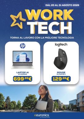 euronics - Volantino attuale di Euronics - Work Tech valido dal giovedì 20/08/2026 al lunedì 31/08/2026