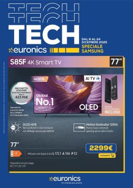 euronics - Volantino Euronics - Speciale Samsung valido dal 08/12 al 24/12