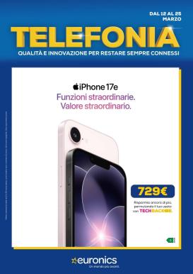 euronics - Volantino Euronics - Speciale Telefonia valido dal 12/03/2026 al 25/03/2026