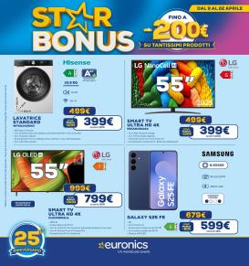euronics - Volantino attuale di Euronics - Star Bonus valido dal giovedì 09/04/2026 al mercoledì 22/04/2026