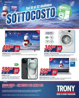 trony - Volantino Trony - Sottocosto valido dal 13/12 al 22/12