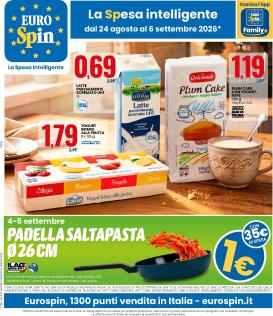 eurospin - Volantino Eurospin per la prossima settimana dal lunedì 24/08/2026 al domenica 06/09/2026