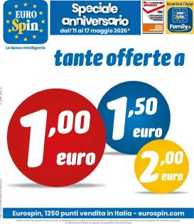 eurospin - Volantino Eurospin per la prossima settimana dal lunedì 11/05/2026 al domenica 17/05/2026