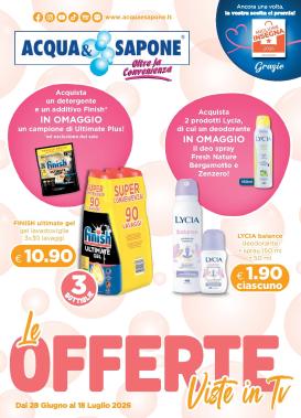 acqua-e-sapone - Volantino attuale di Acqua e Sapone valido dal domenica 28/06/2026 al sabato 18/07/2026