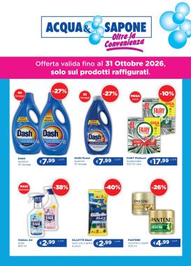 acqua-e-sapone - Volantino attuale di Acqua e Sapone - Oltre-la convenienza valido dal giovedì 01/10/2026 al sabato 31/10/2026