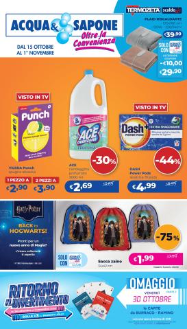 acqua-e-sapone - Volantino attuale di Acqua e Sapone - Ritorno al divertimento valido dal giovedì 15/10/2026 al domenica 01/11/2026