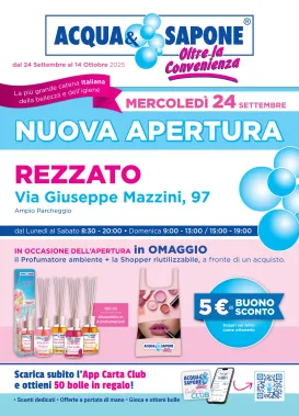 acqua-e-sapone - Volantino Acqua e Sapone - Rezzato valido dal 24/09 al 14/10
