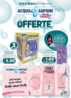 acqua-e-sapone - Volantino Acqua e Sapone valido dal 14/12 al 02/01