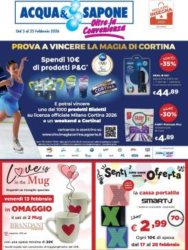 acqua-e-sapone - Volantino Acqua e Sapone - Toscana, dell’Umbria, Acquapendente, Rieti, Civitavecchia valido dal 05/02/2026 al 25/02/2026