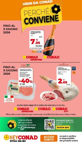 conad - Volantino attuale di Conad - Perché Conviene valido dal venerdì 22/05/2026 al mercoledì 03/06/2026