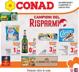conad - Volantino Conad per la prossima settimana dal mercoledì 01/07/2026 al martedì 14/07/2026