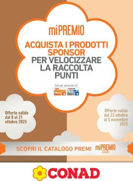 conad - Volantino Conad - miPremio valido dal 08/10 al 05/11