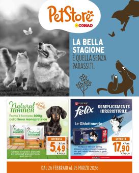 conad - Volantino Conad - Pet Store valido dal 26/02/2026 al 25/03/2026