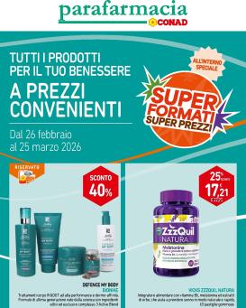 conad - Volantino Conad - Parafarmacia valido dal 26/02/2026 al 25/03/2026
