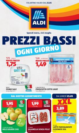 aldi - Volantino ALDI per la prossima settimana dal lunedì 25/05/2026 al domenica 31/05/2026