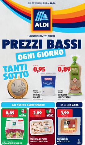 aldi - Volantino ALDI per la prossima settimana dal lunedì 22/06/2026 al domenica 28/06/2026