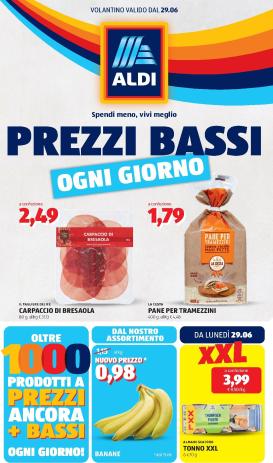 aldi - Volantino ALDI per la prossima settimana dal lunedì 29/06/2026 al domenica 05/07/2026