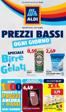aldi - Volantino ALDI per la prossima settimana dal lunedì 06/07/2026 al domenica 12/07/2026