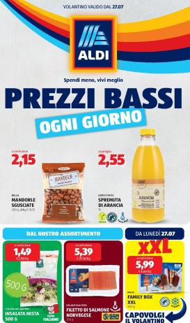 aldi - Volantino ALDI per la prossima settimana dal lunedì 27/07/2026 al domenica 02/08/2026