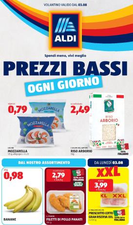 aldi - Volantino ALDI per la prossima settimana dal lunedì 03/08/2026 al domenica 09/08/2026