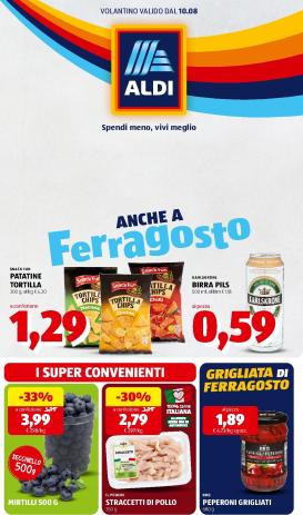 aldi - Volantino attuale di ALDI valido dal lunedì 10/08/2026 al domenica 16/08/2026