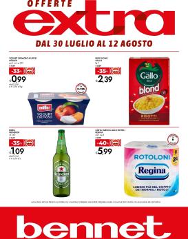bennet - Volantino attuale di Bennet - Offerte Extra valido dal giovedì 30/07/2026 al mercoledì 12/08/2026