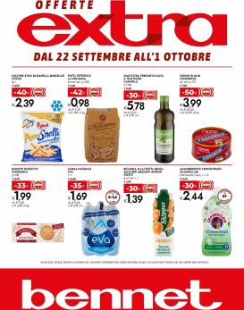 bennet - Volantino Bennet - Offerte Extra valido dal 22/09 al 01/10