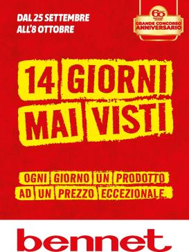 bennet - Volantino Bennet valido dal 25/09 al 08/10