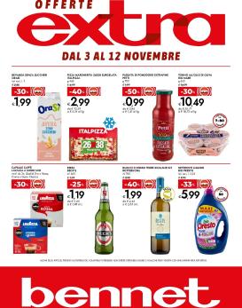 bennet - Volantino Bennet - Offerte Extra valido dal 03/11 al 12/11
