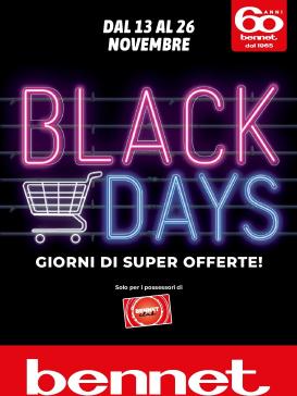 bennet - Volantino Bennet - Black Days valido dal 13/11 al 26/11