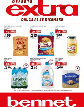 bennet - Volantino Bennet - Offerte Extra valido dal 15/12 al 28/12