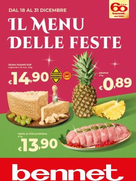 bennet - Volantino Bennet - Il Menu Delle Feste valido dal 18/12 al 31/12