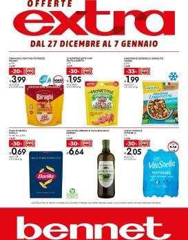 bennet - Volantino Bennet - Offerte Extra valido dal 27/12 al 07/01