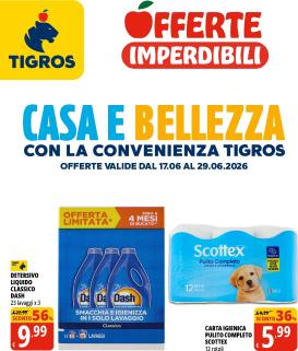 tigros - Volantino attuale di Tigros - Casa e Bellezza valido dal mercoledì 17/06/2026 al lunedì 29/06/2026