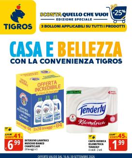 tigros - Volantino attuale di Tigros - Casa E Bellezza valido dal mercoledì 16/09/2026 al mercoledì 30/09/2026