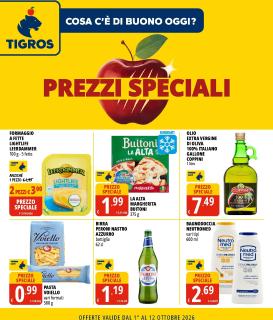 tigros - Volantino futuro Tigros - Prezzi Speciali valido dal giovedì 01/10/2026 al lunedì 12/10/2026