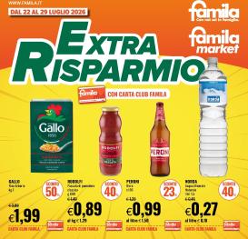 famila - Volantino futuro Famila - Extra Risparmio valido dal mercoledì 22/07/2026 al mercoledì 29/07/2026