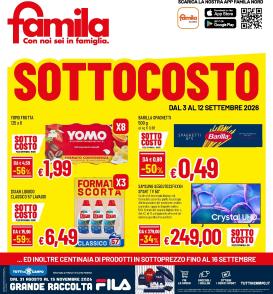 famila - Volantino futuro Famila - Sottocosto valido dal giovedì 03/09/2026 al mercoledì 16/09/2026