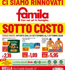 famila - Volantino attuale di Famila valido dal giovedì 24/09/2026 al domenica 04/10/2026