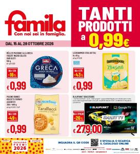 famila - Volantino futuro Famila valido dal giovedì 15/10/2026 al mercoledì 28/10/2026