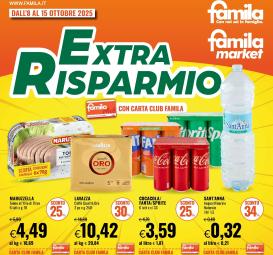 famila - Volantino Famila - Extra Risparmio valido dal 08/10 al 15/10