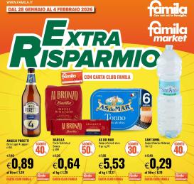 famila - Volantino Famila - Extra Risparmio valido dal 28/01 al 04/02