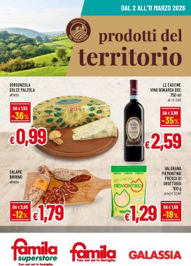 famila - Volantino Famila - Prodotti del territorio valido dal 02/03/2026 al 11/03/2026
