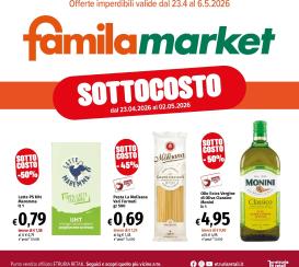 famila - Volantino attuale di Famila market - Sottocosto valido dal giovedì 23/04/2026 al mercoledì 06/05/2026