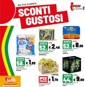 iper - Volantino attuale di Iper valido dal lunedì 10/08/2026 al venerdì 21/08/2026