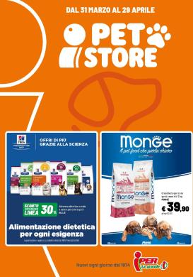 iper - Volantino Iper - Pet Store valido dal 31/03/2026 al 29/04/2026