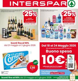 interspar - Volantino attuale di INTERSPAR valido dal giovedì 21/05/2026 al mercoledì 03/06/2026