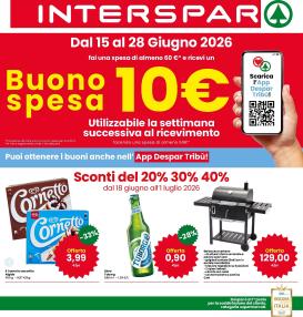 interspar - Volantino attuale di INTERSPAR valido dal giovedì 18/06/2026 al mercoledì 01/07/2026