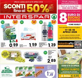 interspar - Volantino attuale di INTERSPAR - Basilicata, Puglia valido dal giovedì 09/04/2026 al domenica 19/04/2026