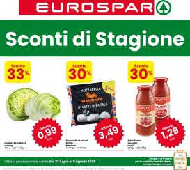 eurospar - Volantino attuale di Eurospar valido dal giovedì 23/07/2026 al mercoledì 05/08/2026